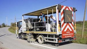 Büyükşehir'den İzmit'te 13 bin metre yol çizgisi