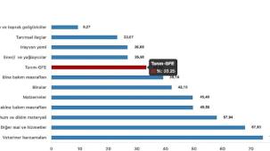 Tüik: Tarımsal girdi fiyat endeksi (Tarım-GFE) yıllık %33,25 arttı, aylık %1,39 arttı