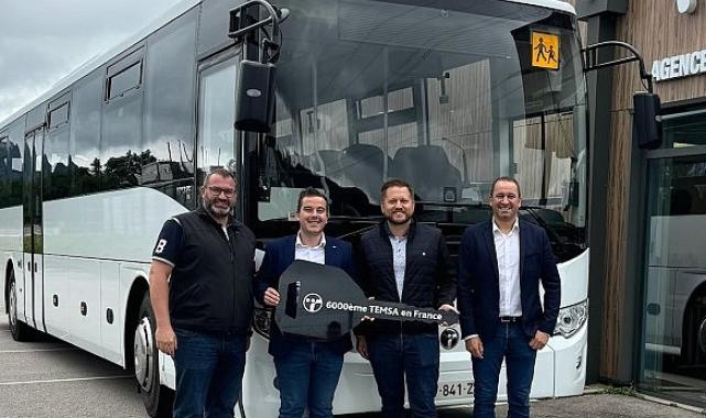 Temsa'dan Fransa'ya 6 bininci araç teslimatı