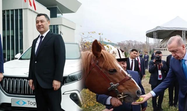 Biz Togg, onlar at verdi! Kırgızistan'da karşılıklı hediyeleşme