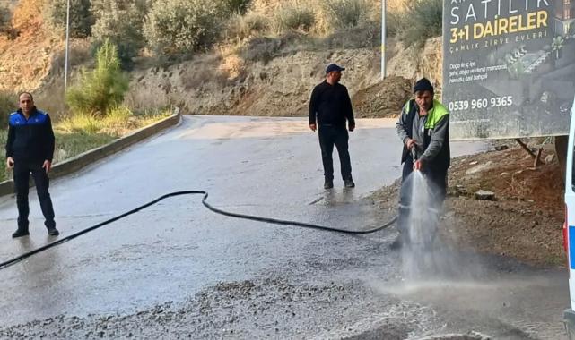 Bursa Gemlik'te yola beton döken firmaya ceza