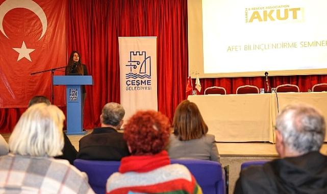 Çeşme Belediyesi ve AKUT'tan afetlere karşı güçlü adım: Temel Afet Bilinci Semineri