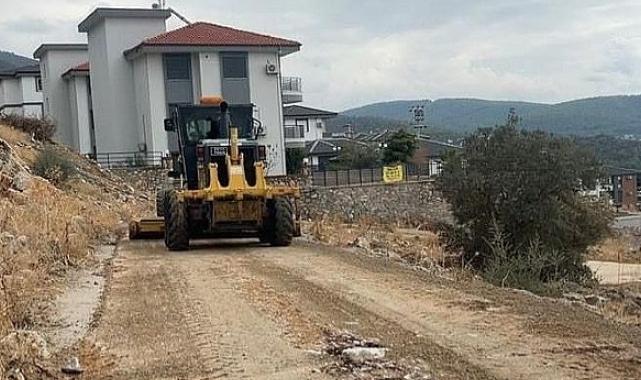 Didim'de Sağanak Yağış Sonrası Zarar Gören Yollar Onarıldı