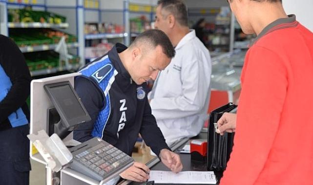 Kahramankazan'da belediye ekipleri zincir marketlerde denetim çalışmalarını sürdürüyor