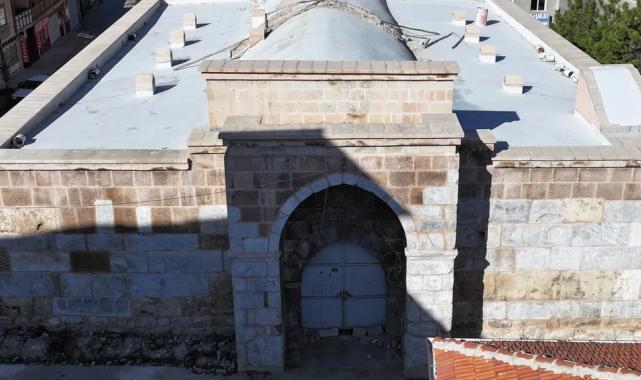 Konya Kadınhanı'nda Raziye Sultan Kervansarayında restorasyon çalışması
