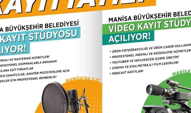 Manisa'dan ücretsiz video ve ses kayıt stüdyosu desteği