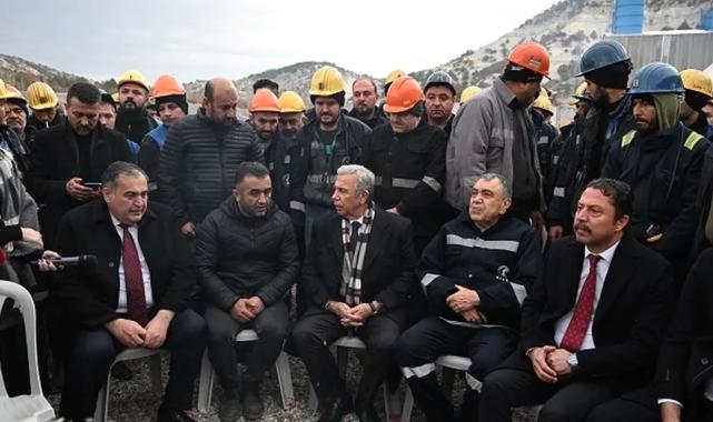 Mansur Yavaş'tan grevdeki işçilere ziyaret