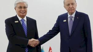 Cumhurbaşkanı Erdoğan, Tokayev'le görüştü