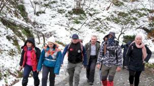 Doğa tutkunlarına kar sürprizi