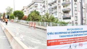 İzmir Çiğli’de heyelan bölgesine hızlı müdahale