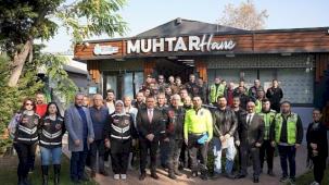 Motosiklet sürücüleriyle toplantı ve anket çalışması