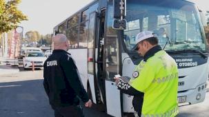 Nevşehir'de Halk Otobüsleri Denetlendi