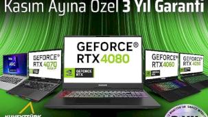 Yüksek performans laptoplar 3 yıl garanti ve 12 taksitle teknolojiseverleri bekliyor