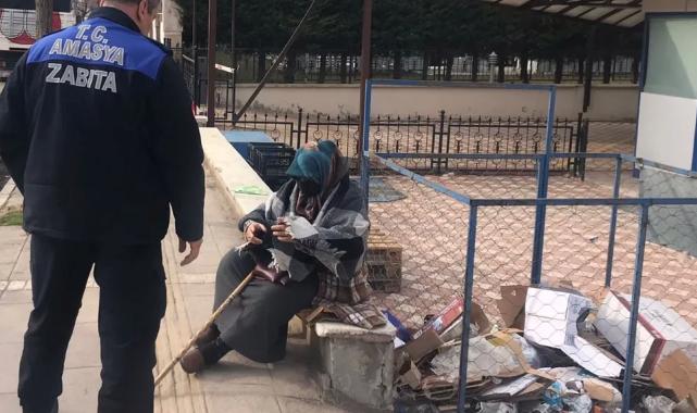 Amasya'da 20 dilenci şehir dışına çıkarıldı