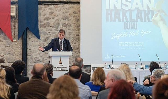 Başkan Tugay'dan İnsan Hakları Günü etkinliğinde açlık, yoksulluk, işsizlik mesajı