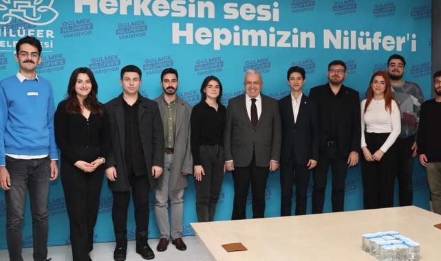 Bursa Nilüfer'de Başkan Özdemir gençleri ağırladı