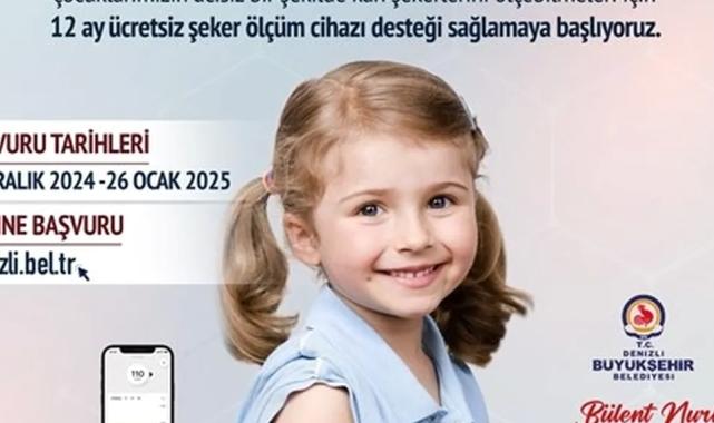 Denizli Büyükşehir'den diyabetli çocuklara cihaz desteği