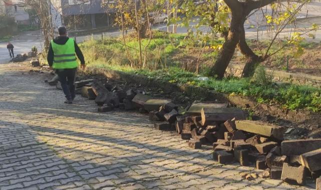 Kocaeli'nde Serdar Mahallesi'ne yeni beton merdiven!