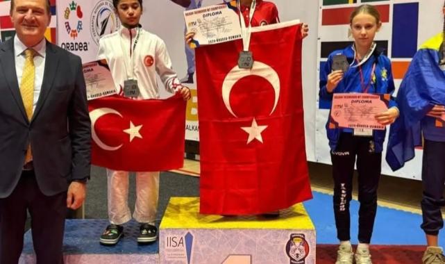 Konyalı Fatma Azra 'Balkan şampiyonu' oldu