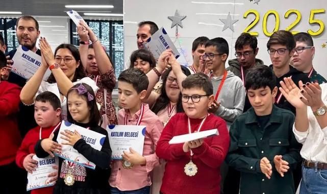 Özel çocuklar yeni yıla başarı mutluluğuyla giriyor