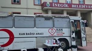 Bursa İnegöl'den Dünya Kadın Hakları Gününe özel kan bağışı kampanyası