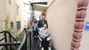 Büyükşehir'den engelli birey için özel rampa