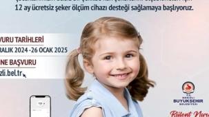 Denizli Büyükşehir'den diyabetli çocuklara cihaz desteği