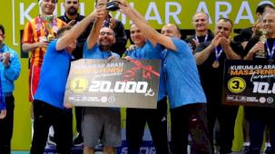 Konya'da masa tenisinde kurumlar arası heyecan