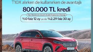 T10X'te yılın son kampanyası: 800 bin TL'ye sıfır faiz