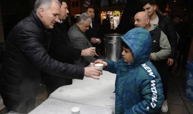 Bursa İnegöl'de Miraç'ta süt ikramı