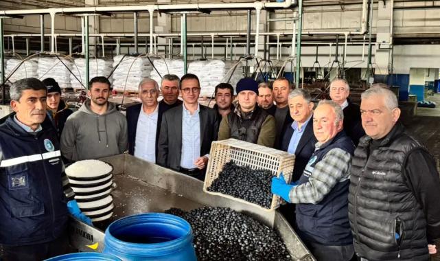 Bursa İznik'te Kaymakam Karaman'dan Zeytin Kooperatifi'ne ziyaret