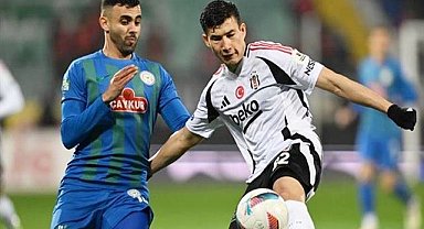 Çaykur Rizespor 1-1 Beşiktaş (Maç Sonucu) Rize'de kazanan çıkmadı!