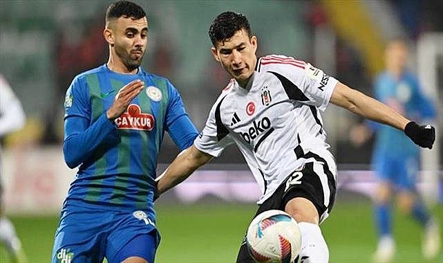 Çaykur Rizespor 1-1 Beşiktaş (Maç Sonucu) Rize'de kazanan çıkmadı!