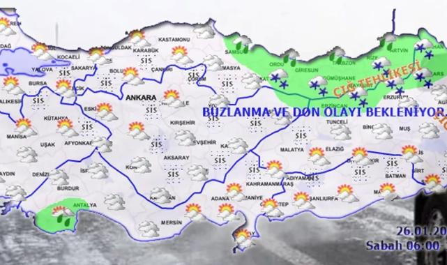 Doğuda çığ, buzlanma ve don... Yurtta bugün hava nasıl olacak?