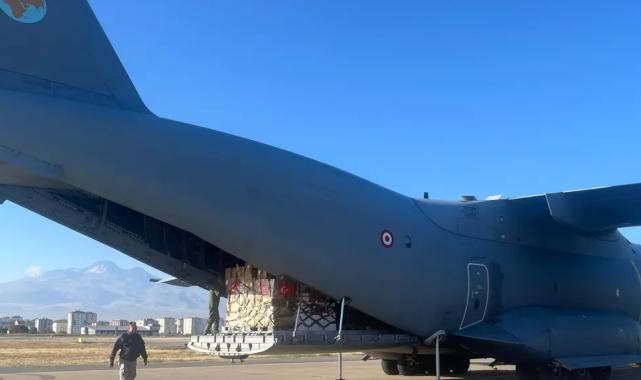 Gazze için tonlarca gıda malzemesi Ürdün'e ulaştırıldı