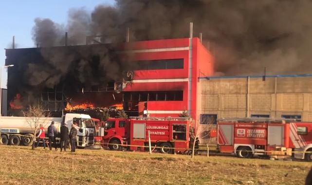 Kırklareli'nde oyuncak fabrikasında yangın