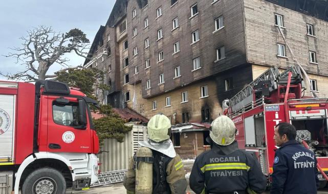 Kocaeli İtfaiyesi, Bolu'daki yangında aktif görev aldı