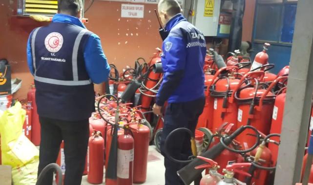 Kocaeli Zabıtası'ndan yangın tüpü fiyatlarına sıkı denetim