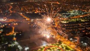 Bursa'da coşku Yeni Yıl Meydanı’na taştı