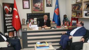 Saadet Partisi Bursa'dan Muharip Gaziler'e ziyaret