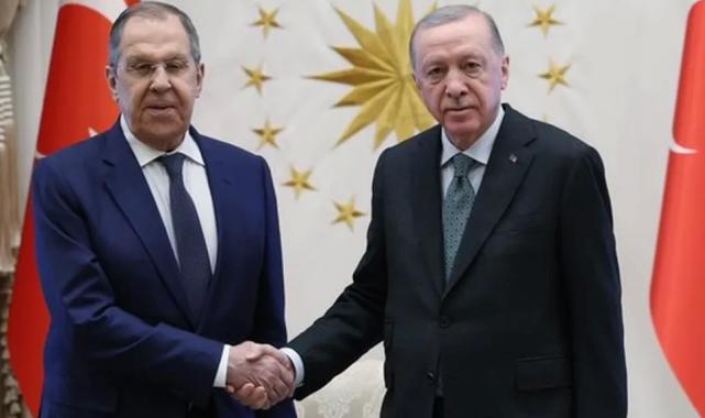 Cumhurbaşkanı Erdoğan, Rusya Dışişleri Bakanı Lavrov'u kabul etti