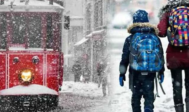 İstanbul ve Tekirdağ'da eğitime kar engeli!