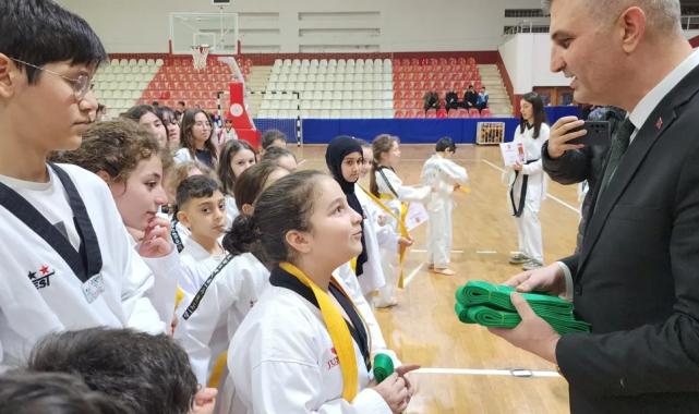 Kocaeli Gölcük'te sporcuların kuşak heyecanı