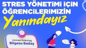 Efes Selçuk Belediyesi sınav kaygısı yaşayan öğrencilerin yanında