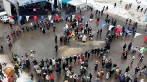 Kar üstünde horon şov