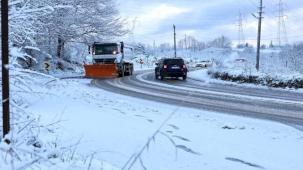 Sakarya'dan kar raporu... Kapalı grup yolu kalmadı