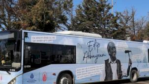 İETT'den Edip Akbayram'a vefa otobüsü