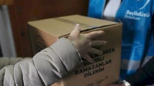 İstanbul Beylikdüzü'nde ihtiyaç sahiplerine 5 bin koli destek