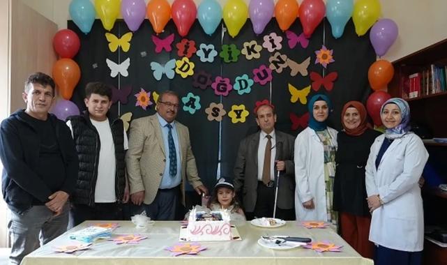 Kayseri Büyükşehir zabıtasından minik Asya'ya unutulmaz doğum günü