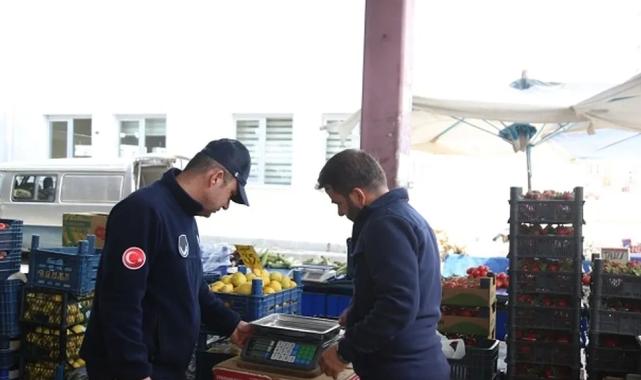 Kayseri Melikgazi zabıtasından pazar denetimi